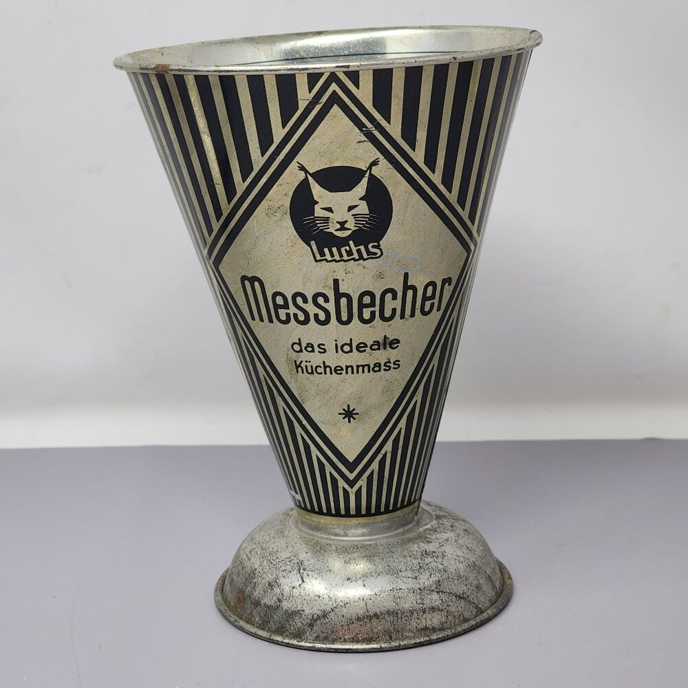 Vintage MCM Luchs Messbecher German Measuring‎ Cup/Cone Barware